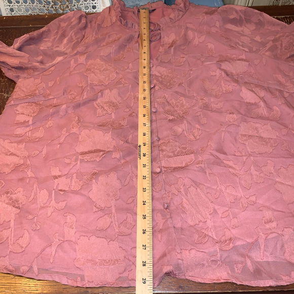 Women's BLOOMCHIC Pink Floral Blouse Plus Size 22 - Picture 11 of 14